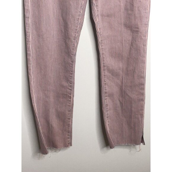 Mother Denim Rascal Ankle Snippet Shrimp Jeans Pants Rainbow Choo Frayed 25 NWT - Picture 7 of 11